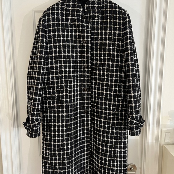 Versace Runway checked single-breasted Coat NEW sz M - Picture 5 of 16